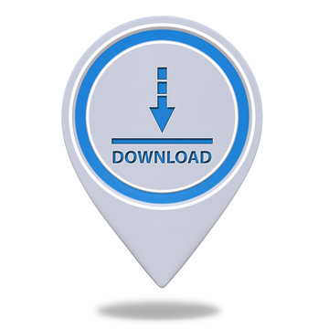 download pointer icon on white background
