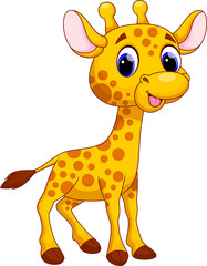 Obraz premium Cute giraffe cartoon