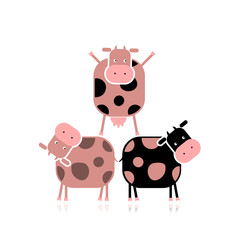 Funny cows for your design