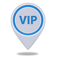 Vip pointer icon on white background