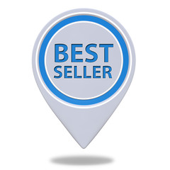 Best seller pointer icon on white background