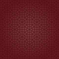 Circle and Hexagon Motifs (Claret Red)