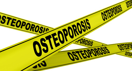 Остеопороз (osteoporosis). Желтая оградительная лента