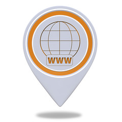 www pointer icon on white background