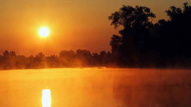 sunrise on the lake