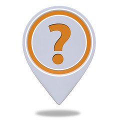 information pointer icon on white background
