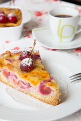 A piece of cherry pie