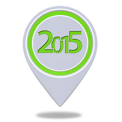 2015  pointer icon on white background