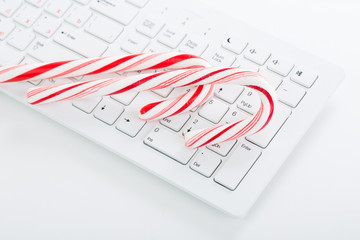 Fototapeta premium Christmas mood on the office table