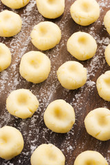 Traditional Polish Silesian noodles before boiling