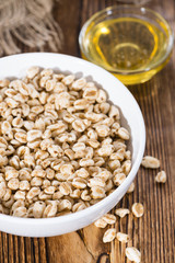 Portion of puffed wheat