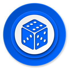 casino icon, hazard sign