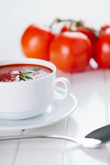 Fresh tomato soup