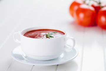 Fresh tomato soup
