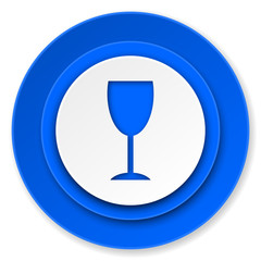 alcohol  icon, glass sign