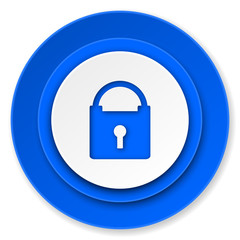 padlock icon, secure sign