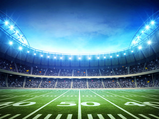 light of american stadium
