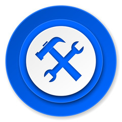 tools icon, service sign