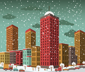 City in perspective (winter)