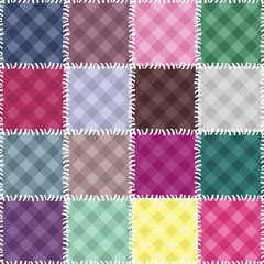 patchwork background with different patterns