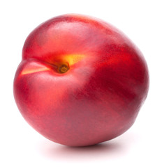 Nectarine fruit isolated on white background cutout
