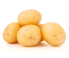 new potato tuber isolated on white background cutout