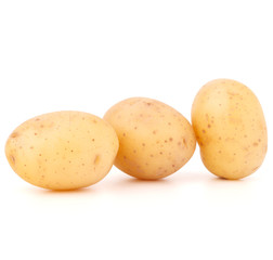 new potato tuber isolated on white background cutout