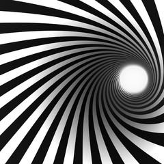 black and white spiral