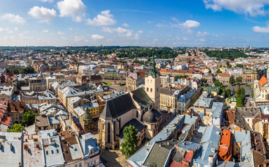 Lviv bird's-eye view