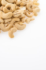 cashews isolated on white background