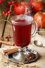 Mulled wine - a beverage made with red wine