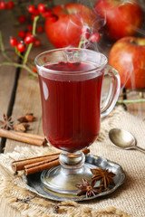 Mulled wine - a beverage made with red wine
