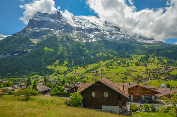 Fototapeta na wymiar Grindelwald village, Switzerland