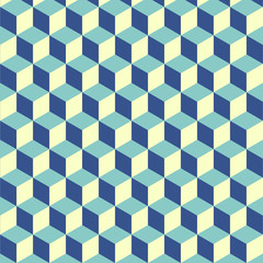 Abstract isometric cube pattern background