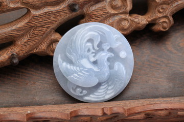 Jade pendant with Chinese characteristics