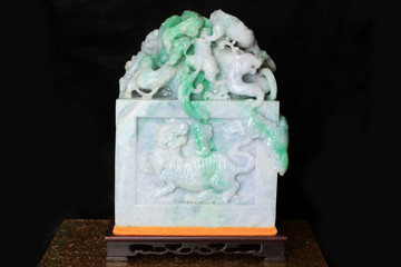 Fototapeta premium Jade ornaments with Chinese characteristics