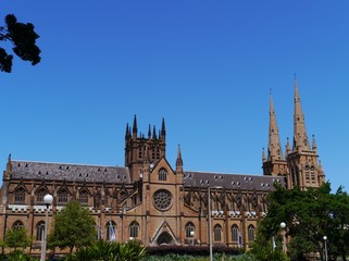 Obraz premium The Saint Mary cathedral in Sydney in Australia