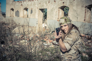 Military girl © Maria Vazquez