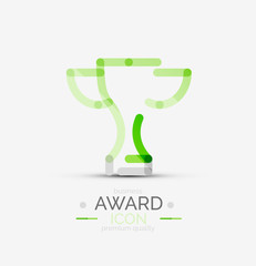 Award icon, logo.