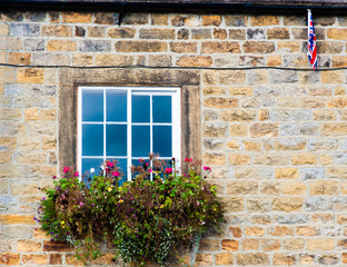 Architecture detail of traditional English cottage