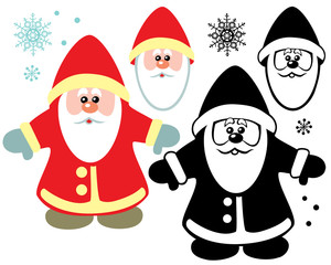 cartoon santa claus