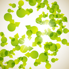 abstract background: arrow