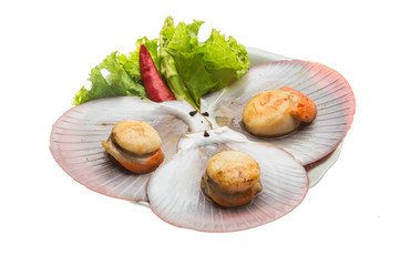 Grilled scallops