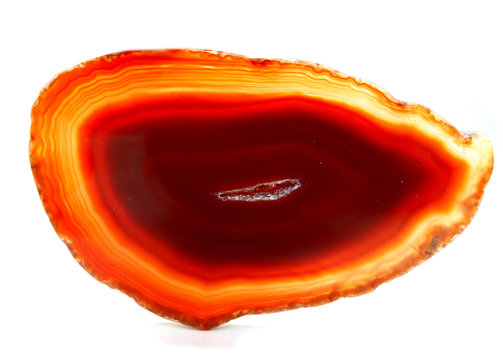 Red Agate Geode Geological Crystals