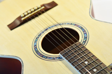 acoustic guitar close-up photos.