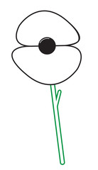 Poppy Outline