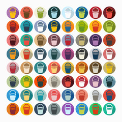 Flat design: bucket