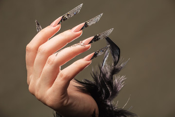 Female hand with manicure