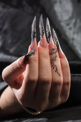 Female hand with manicure