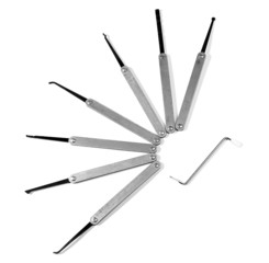 Lock picks isolated on white